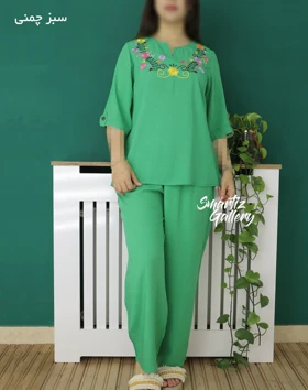 ست بلوز شلوار رنگی