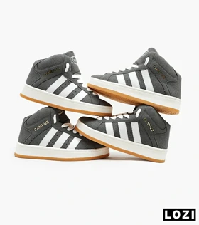 کفش کتانی نیم ساق مردانه و زنانه خاکستری ADIDAS Campus