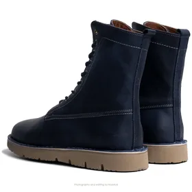 بوت پارتیزان گازولین سرمه‌ای کریزی هورس - GAAZOLIN Partisan Boots Deep Seat C