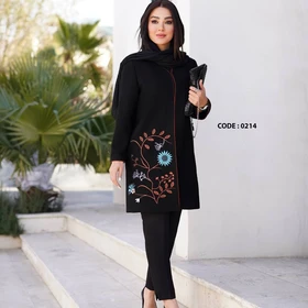 مانتو مجلسی سایز بزرگ (کالکشن عیدانه 1404) کد 0214