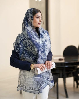 شال ابریشم تور دیور جنگل 20615