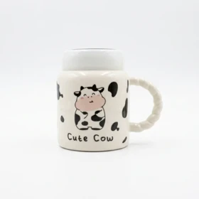 ماگ 300 میل در آیینه طرح گاوی CUTE COW16450