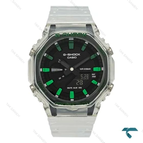 جیشاک GA2100 مردانه شیشه ای ایندکس سبز GShock-8715-G