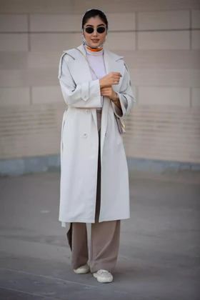 مانتو بارانی بلند کاملیا