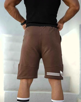 شلوارک بگ ورزشی ADIDAS قهوه ای