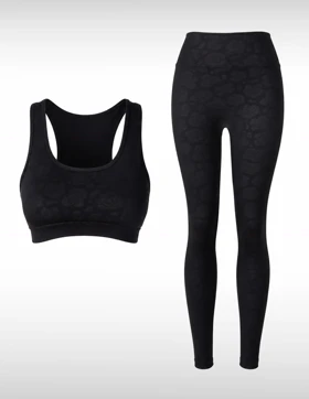 ست نیم‌تنه و لگ ورزشی زنانه بدون برند Elegant Fit W