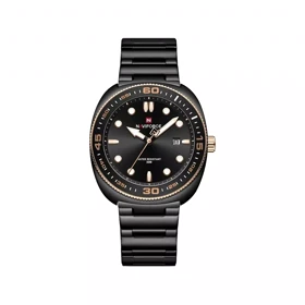 ساعت مچی مردانه نیوی فورس فلزی مشکی NF9250-B.RG.B