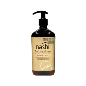 کرم مو فرکننده و تقویت کننده ناشی مدل Nashi Argan Curling Cream مناسب موهای فر و مجعد حاوی روغن آرگان حجم 150 میل