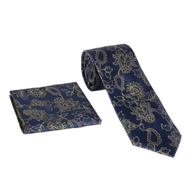 ست کراوات و دستمال جیب ترمه 98132