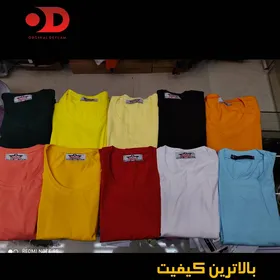 تیشرت ساده پایین هلالی