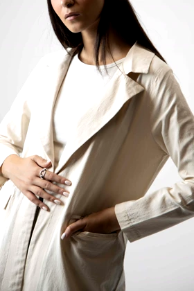 مانتو کتی یقه انگلیسی