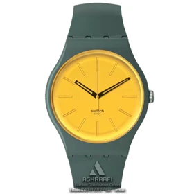 ساعت سواچ صفحه زرد Swatch SO29G103