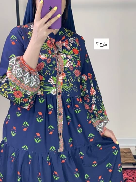 پیراهن دکمه دار فلور