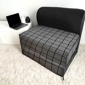 کاناپه تخت شو یک نفره حصیری مدل M1094