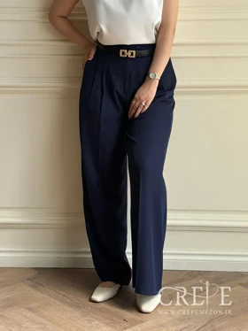 شلوار کرپ کنزو پیله دار قد 109