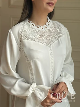 شومیز یقه گیپور