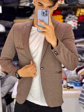 کت اسپرت نسکافه ای بسیار شیک و زیبا