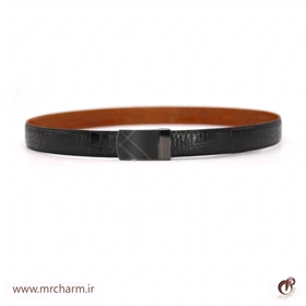کمربند دورنگ چرم کروکودیلی mrc118-07