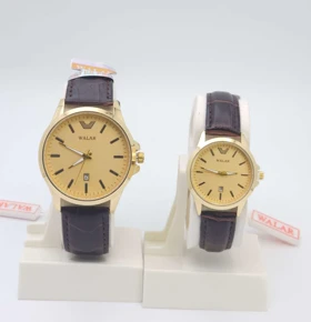 ساعت مچی ست مردانه و زنانه والار Walar با موتور کوارتز و تاریخ دار