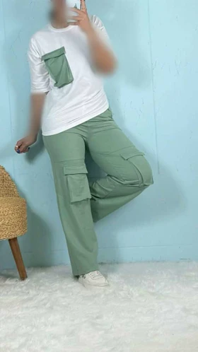 ست تیشرت و شلوار کارگو 990013