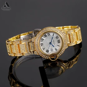 ساعت زنانه کارتیه Cartier Ballon Bleu Full Diamond-26