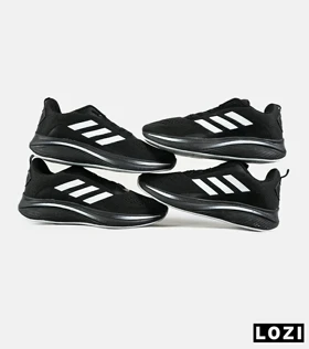کفش کتانی مردانه و زنانه مشکی سفید ADIDAS BONCE مدل 7467