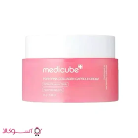 کرم کپسولی کلاژن صورتی مدیکوب مدل PDRN وزن 55 گرم