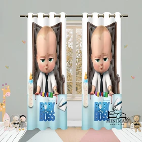 پرده کودک طرح بچه رئیس مدل W4873