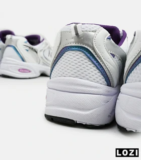 کفش کتانی مردانه و زنانه سفید آبی بنفش NEW BALANCE 530