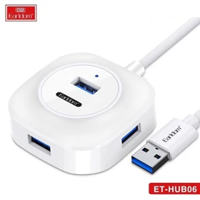 هاب usb ارلدام با 4 پورت - Earldom ET HUB06 4 Fast USB Port Hub