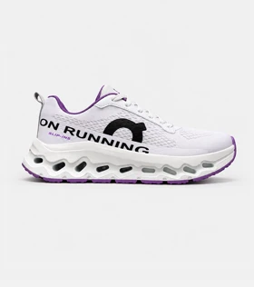 کتانی سفید بنفش On Cloudmonster مدل 9612 اسپرت و مدرن