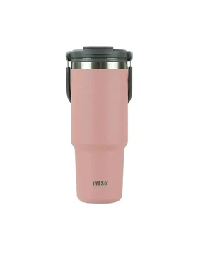 تراول ماگ دسته‌دار 900 میلی لیتر تایسو مدل TS-8828 (صورتی)