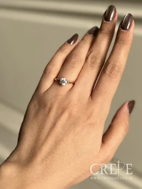 انگشتر ژوپینگ سولیتر طلایی