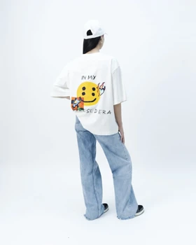 تیشرت مدل Deppresed Era سفید برند دال استودیو daal studios