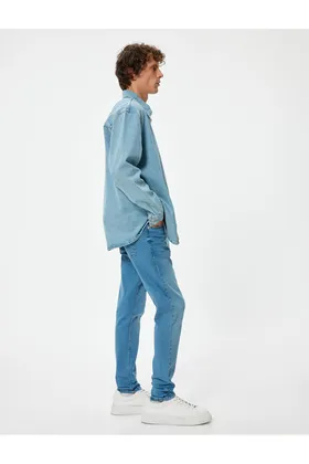 شلوار جین Skinny Fit - Michael Jean 5WAM40165ND