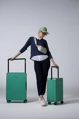 چمدان سایز کوچک رزمری مدل Rose Merry RL-601-2p-Small_Green