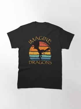 تیشرت ایمجین دراگونز | Imagine Fantasy Dragons Vintage کد 229259