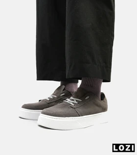 کفش کتانی کژوال مردانه خاکستری ZARA