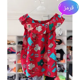 تاپ دکلته زنانه یقه کش پارچه نساجی 38 تا 42