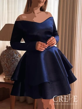 پیراهن عروسکی ساندویچی مخمل