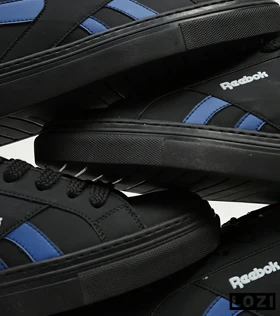 کفش کتانی کلاسیک مشکی آبی Reebok Classic Leather Review