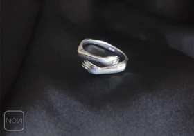 انگشتر نقره زنانه آغوش