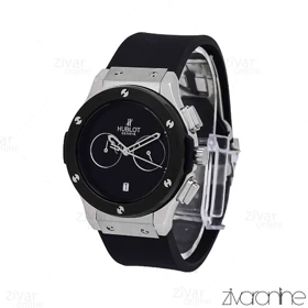 ساعت هابلوت مردانه کلاسیک فیوژن سیلور مشکی صفحه مهندسی 106785