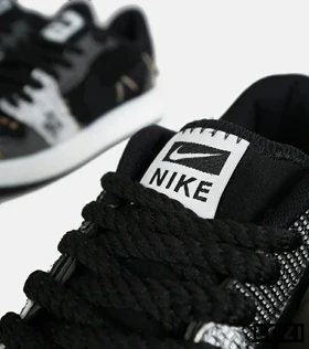 کفش کتانی مردانه و زنانه مشکی سفید NIKE jordan Vodoo