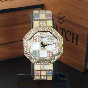 ساعت مچی مردانه و زنانه چوپارد فول نگین Chopard A1156 با موتور کوارتز
