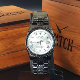 ساعت مچی زنانه رولکس دیت جاست Datejust با موتور کوارتز ژاپن و قفل پروانه ای کد 6