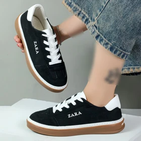 کفش کتانی زنانه زارا zara رنگ مشکی کد 03102