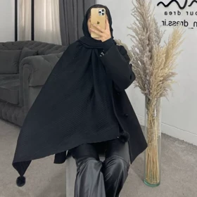 شال پلیسه توپی