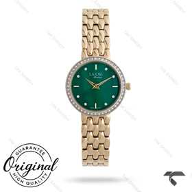 لاکسمی زنانه 8172-6 طلایی دورنگین صفحه سبز Laxmi-9294-L