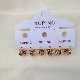 گوشواره کلیپسی نگین‌دار ژوپینگ